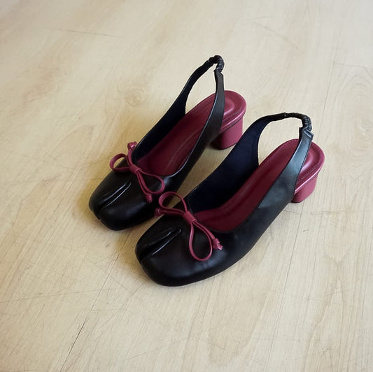 Reina Tabi Heels Two Tone