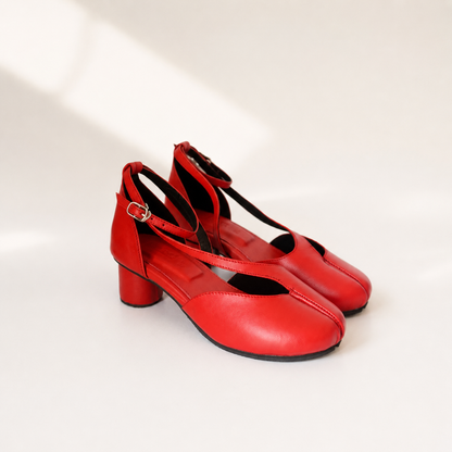 Velune Tabi Heels (Genuine Leather)