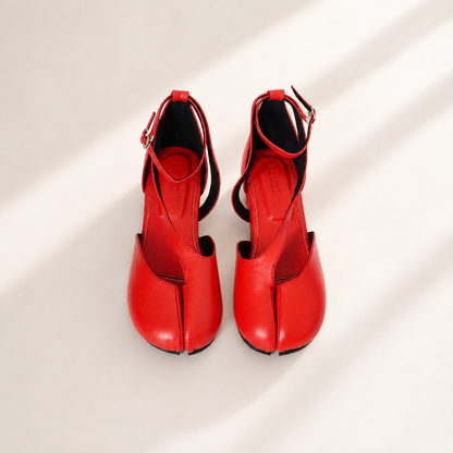 Velune Tabi Heels (Genuine Leather)