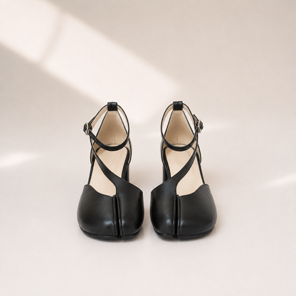 Velune Tabi Heels (Genuine Leather)