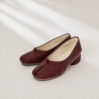 Sui Tabi Heels (Genuine Leather)