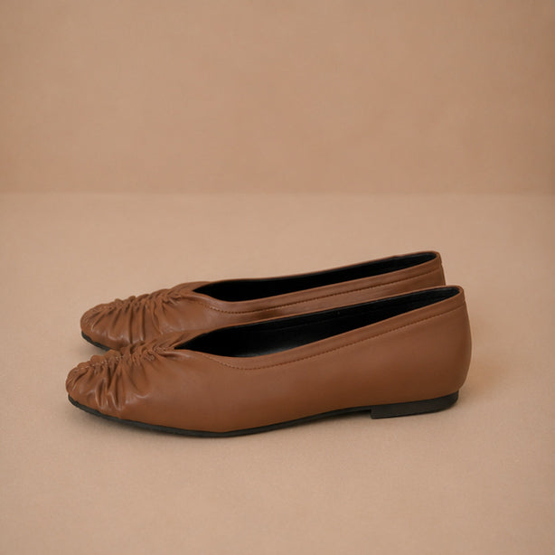 Luna Ruched Flats