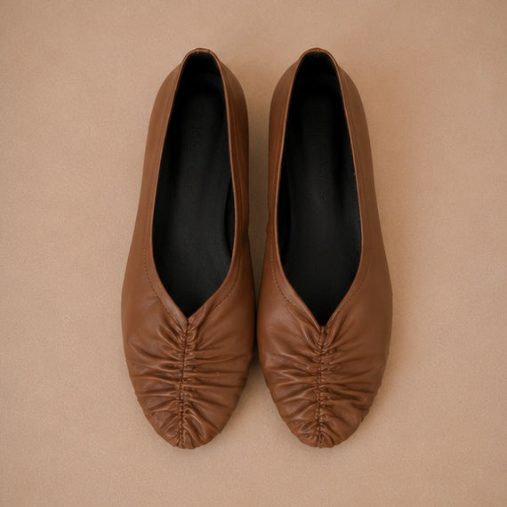 Luna Ruched Flats