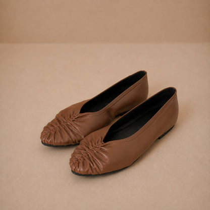 Luna Ruched Flats