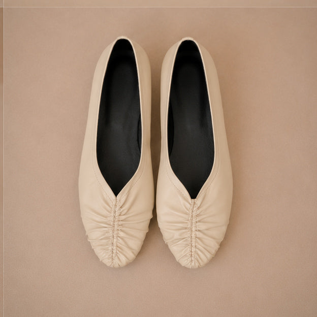 Luna Ruched Flats