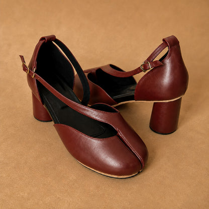 Velune Tabi Heels (Genuine Leather)