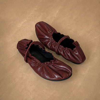 Lillie Flat (Genuine Leather)